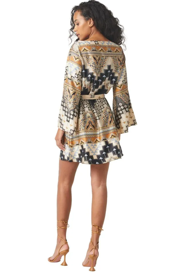 MISA Los Angeles Dresses Women TWIGGY DRESS Alhambra Mosaic