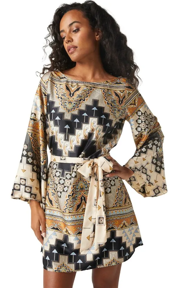 MISA Los Angeles Dresses Women TWIGGY DRESS Alhambra Mosaic