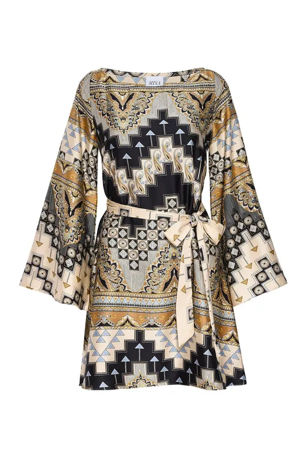 MISA Los Angeles Dresses Women TWIGGY DRESS Alhambra Mosaic