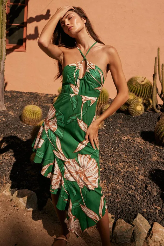 MISA Los Angeles Dresses Women VALERIA DRESS Cartagena Flora