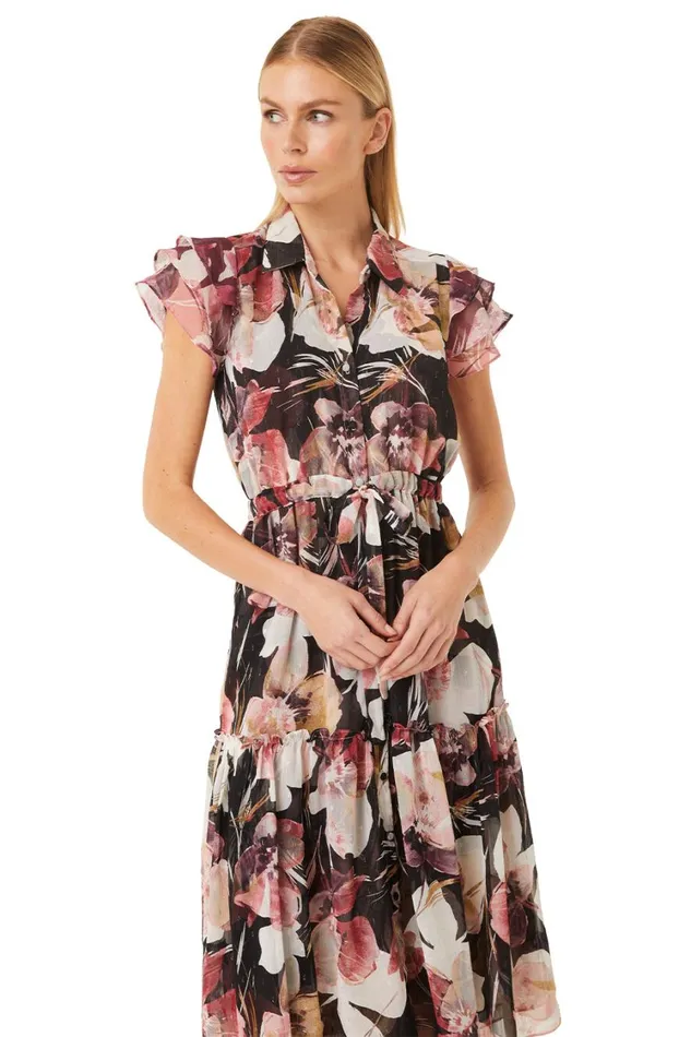 MISA Los Angeles Dresses Women VIOLA DRESS Flora Tropical Mix