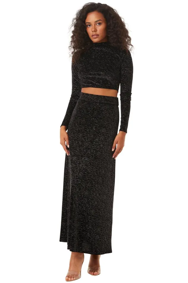 MISA Los Angeles Matching Sets Women EKAT SKIRT Astral Dusted