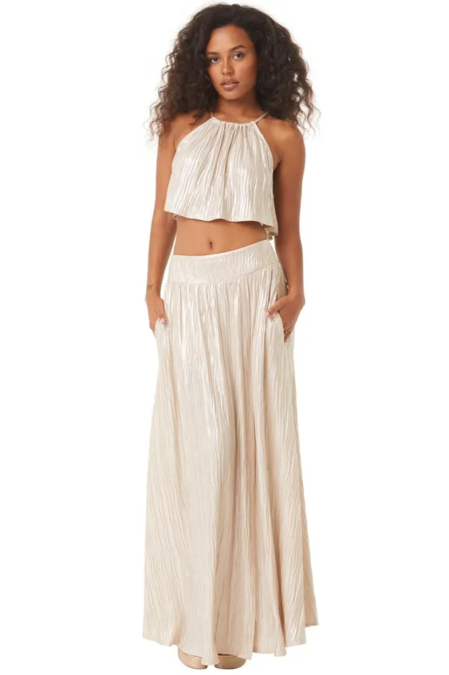 MISA Los Angeles Skirts and Shorts Women BALENA SKIRT Mother Of Pearl