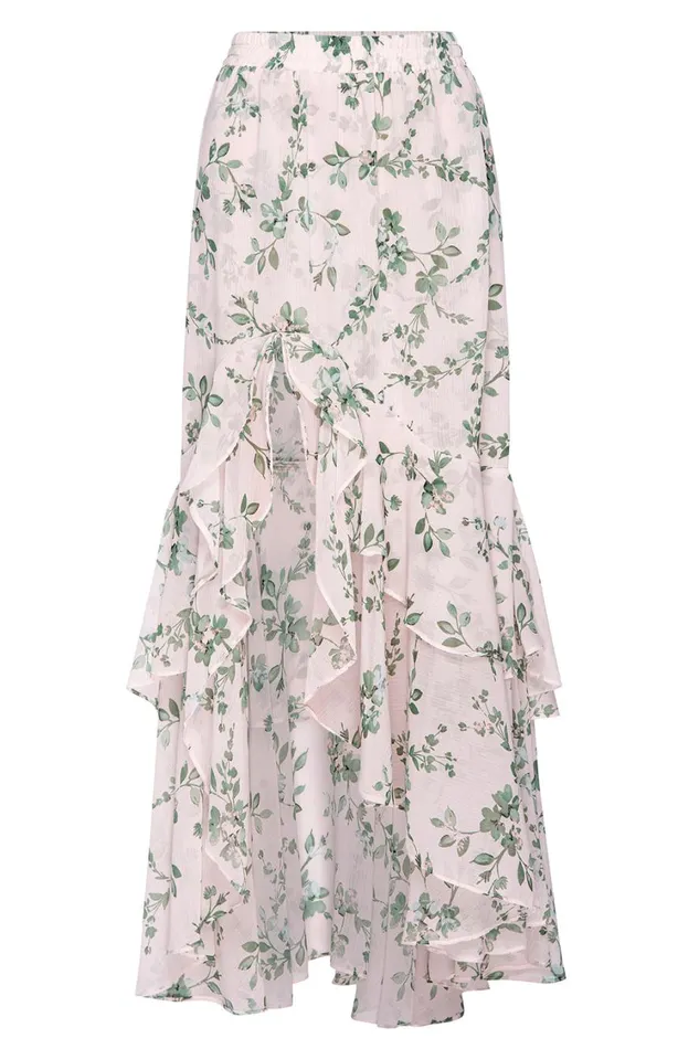 MISA Los Angeles Skirts and Shorts Women SEVA SKIRT White Sage Botanica