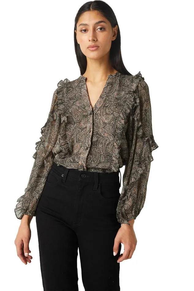 MISA Los Angeles Tops Women ALBERTINA TOP Paisley Shimmer
