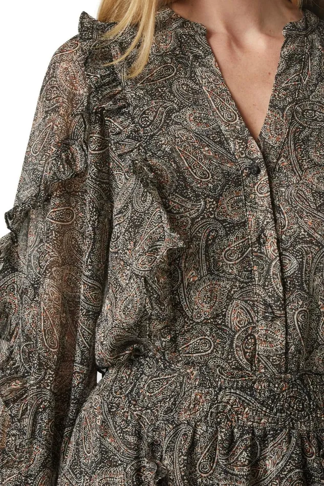 MISA Los Angeles Tops Women ALBERTINA TOP Paisley Shimmer