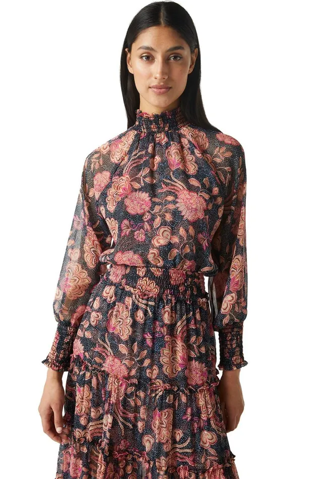 MISA Los Angeles Tops Women ALEXIS TOP Flora Dot