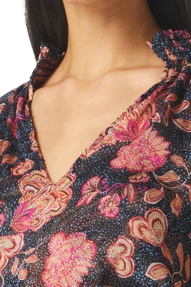 MISA Los Angeles Tops Women ALEXIS TOP Flora Dot