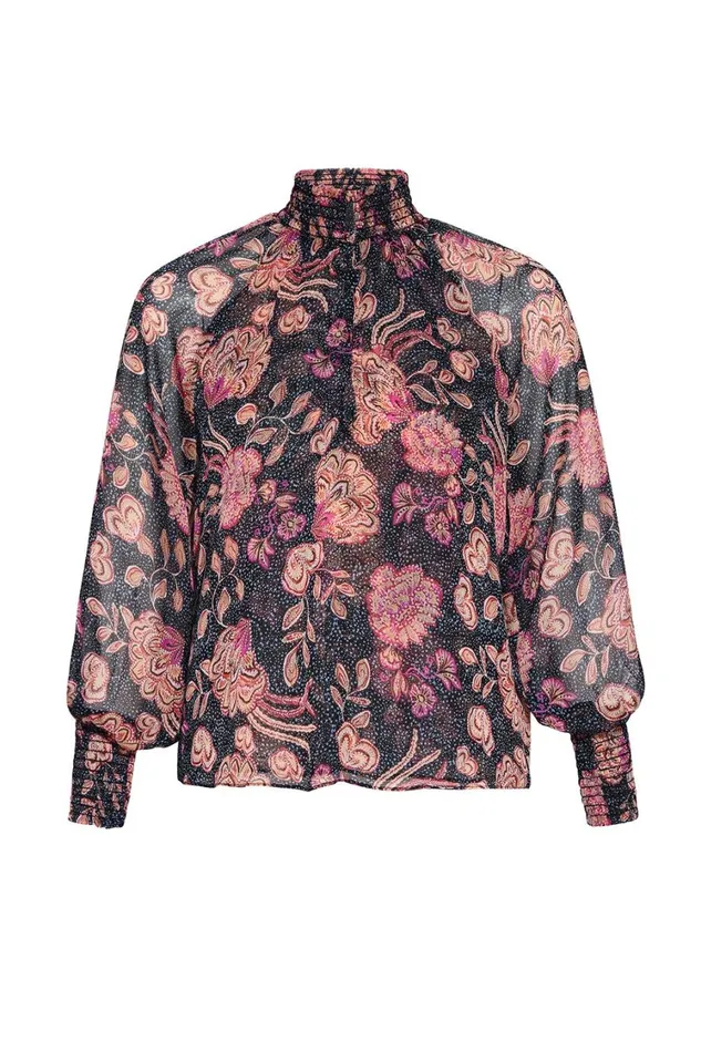 MISA Los Angeles Tops Women ALEXIS TOP Flora Dot