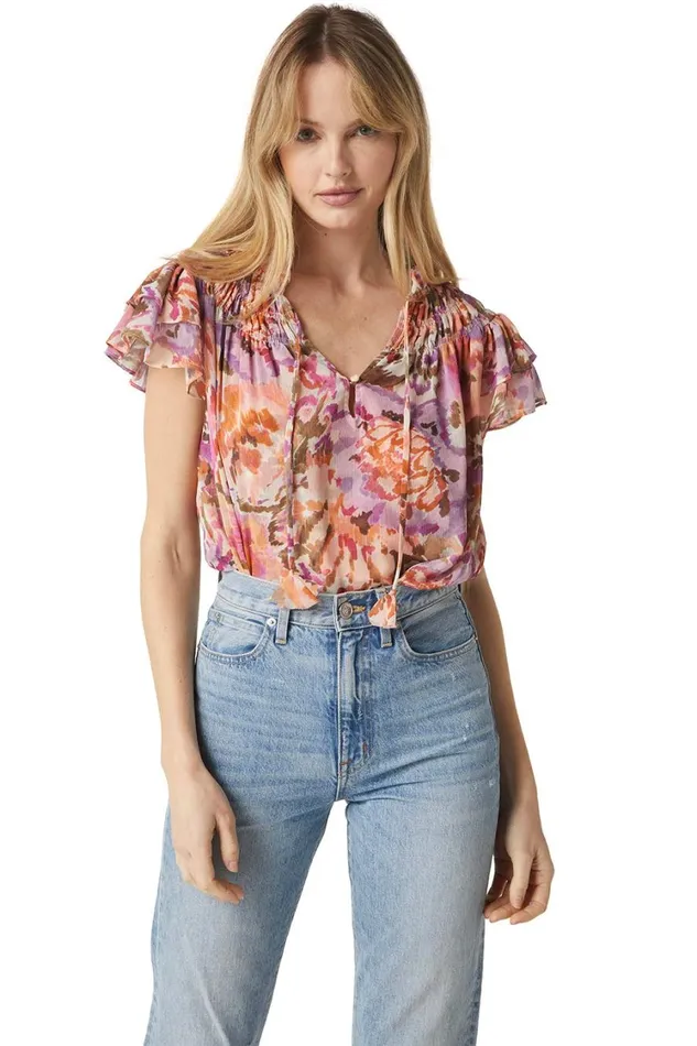 MISA Los Angeles Tops Women ALMA TOP Sunset Blooms