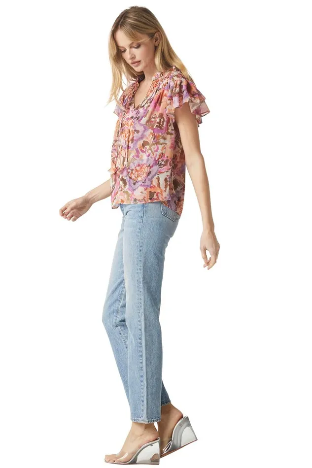 MISA Los Angeles Tops Women ALMA TOP Sunset Blooms