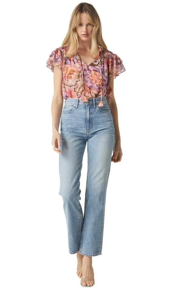 MISA Los Angeles Tops Women ALMA TOP Sunset Blooms