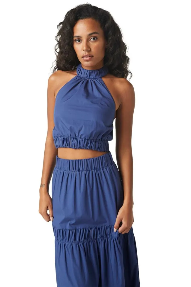 MISA Los Angeles Tops Women ESMINA TOP Indigo Blue