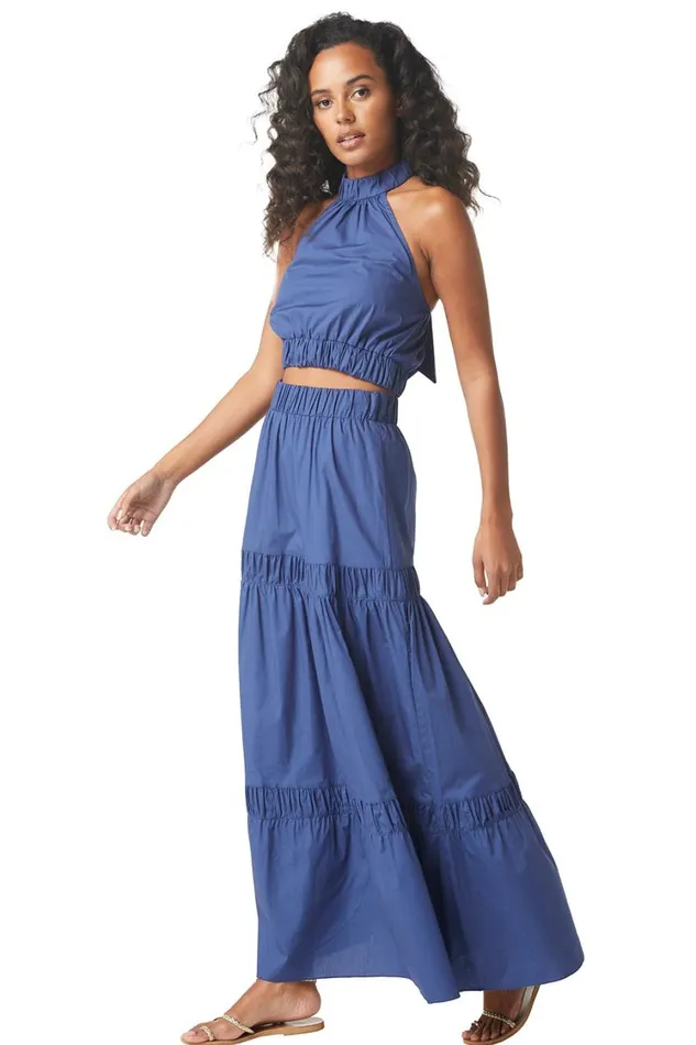 MISA Los Angeles Tops Women ESMINA TOP Indigo Blue