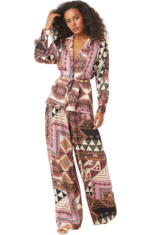 MISA Los Angeles Tops Women FARAH JACKET Leonardo Patchwork