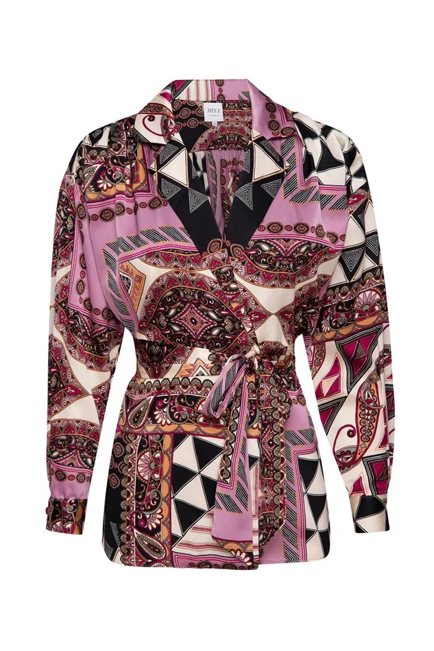 MISA Los Angeles Tops Women FARAH JACKET Leonardo Patchwork