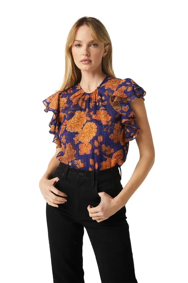 MISA Los Angeles Tops Women GALETA TOP Blue Marigold