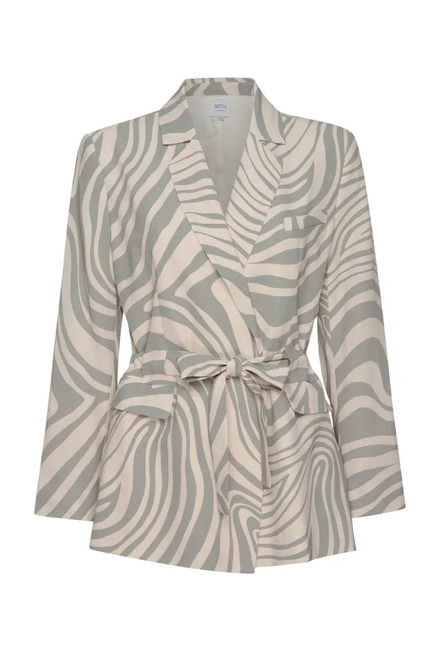MISA Los Angeles Tops Women KELSEY JACKET Ivory