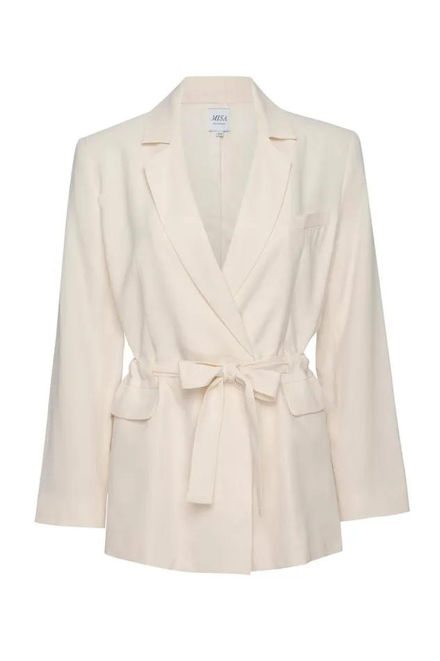 MISA Los Angeles Tops Women KELSEY JACKET Ivory
