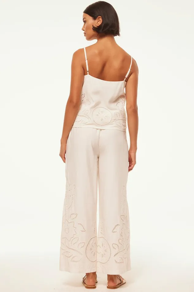 MISA Los Angeles Tops Women MARCELA TOP Canary Eyelet