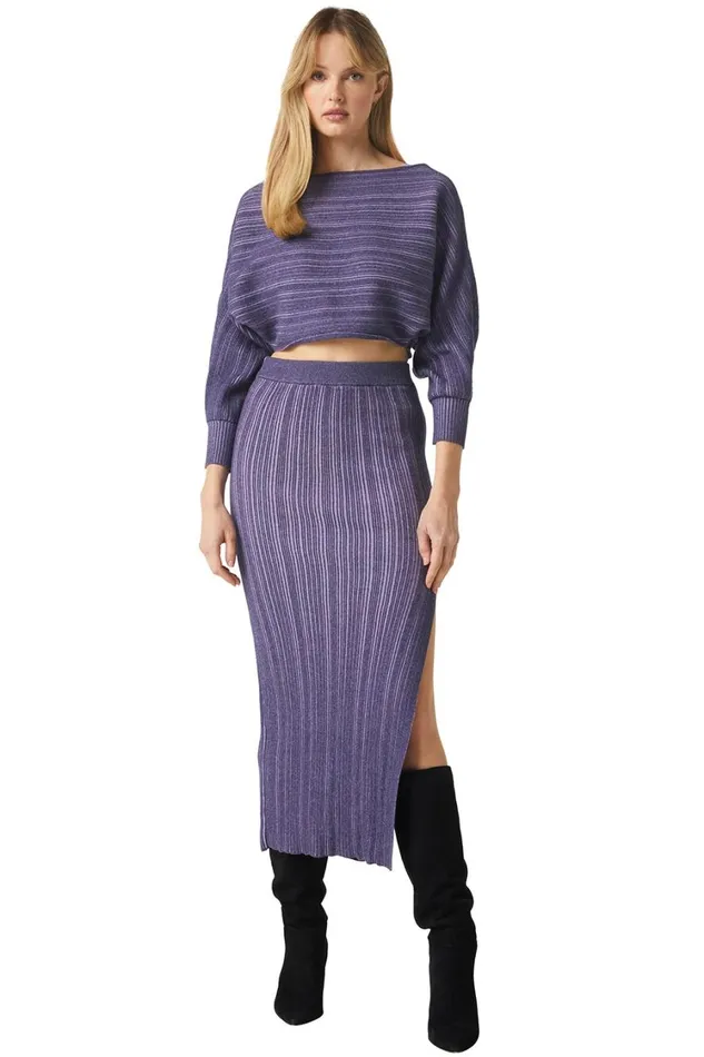 MISA Los Angeles Tops Women NIA TOP Blackskinny Latte