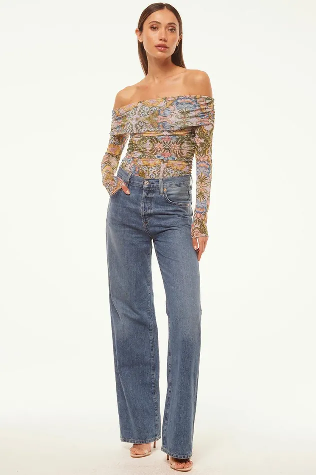 MISA Los Angeles Tops Women ORELLA BODYSUIT Dolce Vita Kaleidoscope