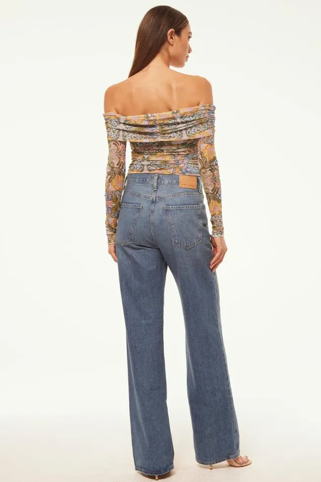 MISA Los Angeles Tops Women ORELLA BODYSUIT Dolce Vita Kaleidoscope
