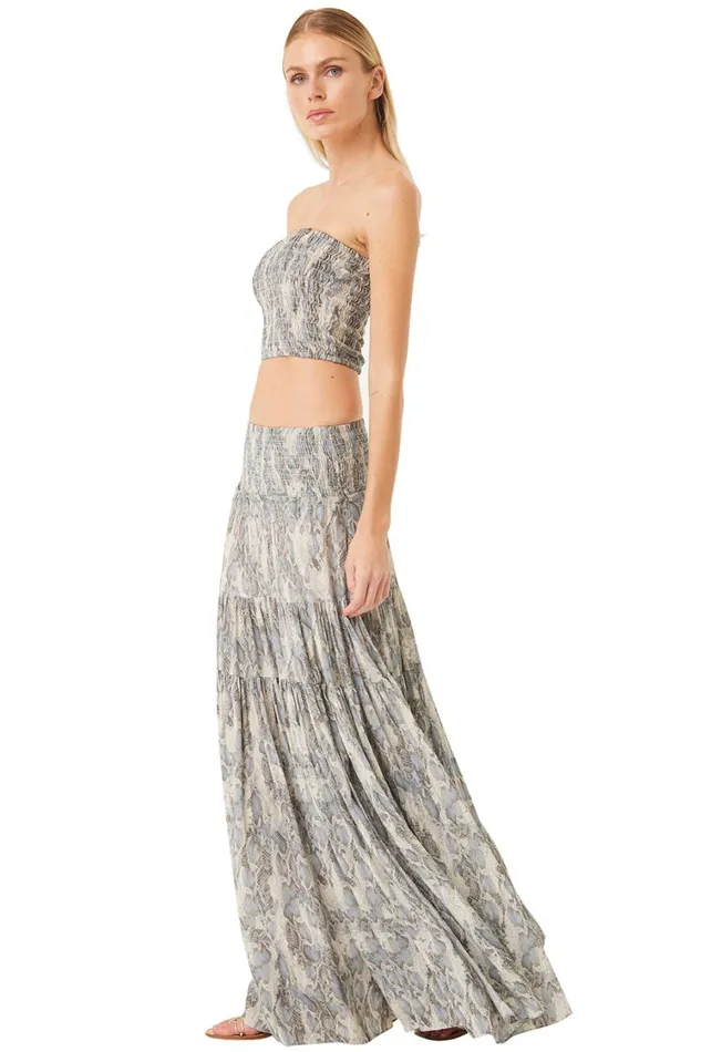 MISA Los Angeles Tops Women ROKSANA BANDEAU Spring Python