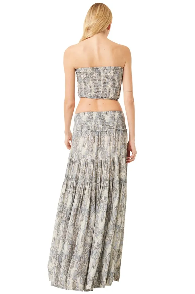 MISA Los Angeles Tops Women ROKSANA BANDEAU Spring Python