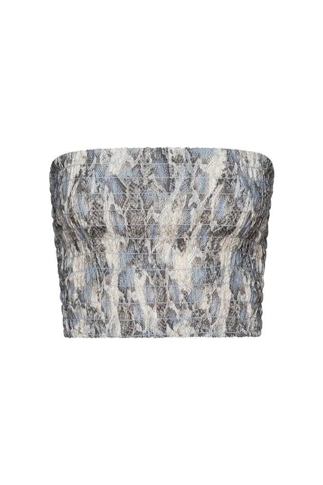 MISA Los Angeles Tops Women ROKSANA BANDEAU Spring Python