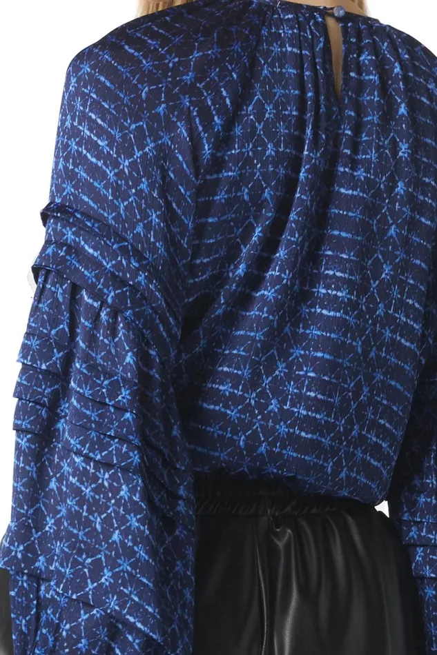 MISA Los Angeles Tops Women VICTOIRE TOP Midnight Shibori