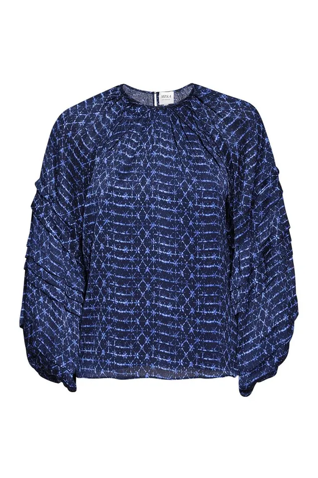 MISA Los Angeles Tops Women VICTOIRE TOP Midnight Shibori