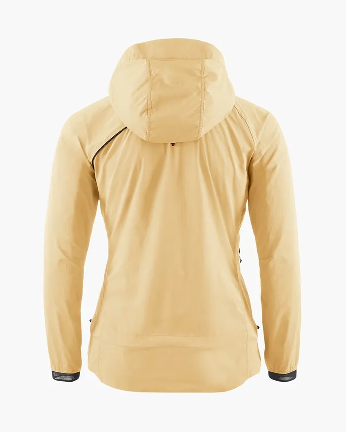 Nal Hooded Windbreaker Jacket Chaya Sand Women Klttermusen Wind Resistant Jackets