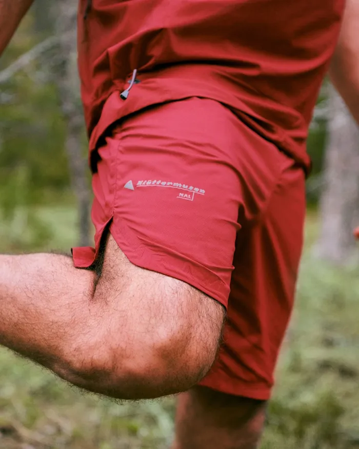 Nal Ultramid Shorts Madder Red Men Klttermusen Shorts