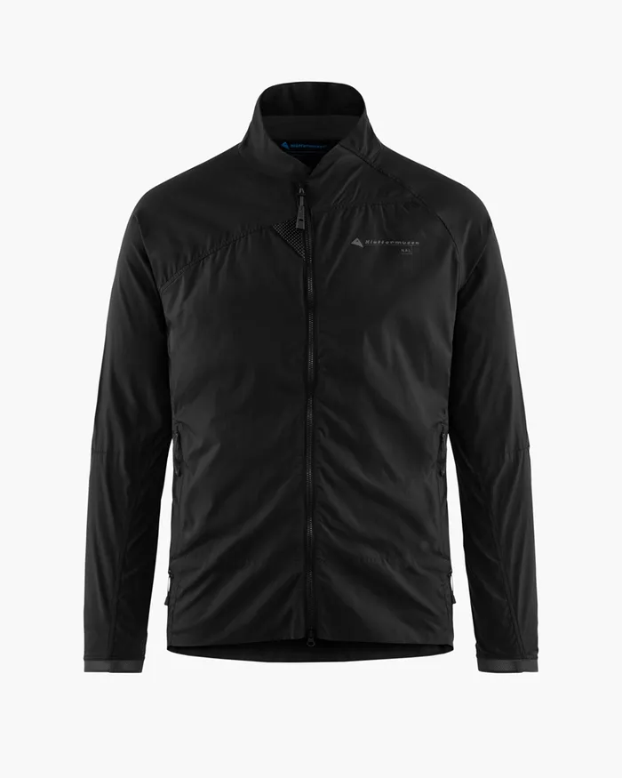 Nal Windbreaker Jacket Black Men Klttermusen Wind Resistant Jackets