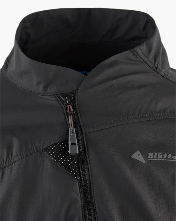 Nal Windbreaker Jacket Black Men Klttermusen Wind Resistant Jackets