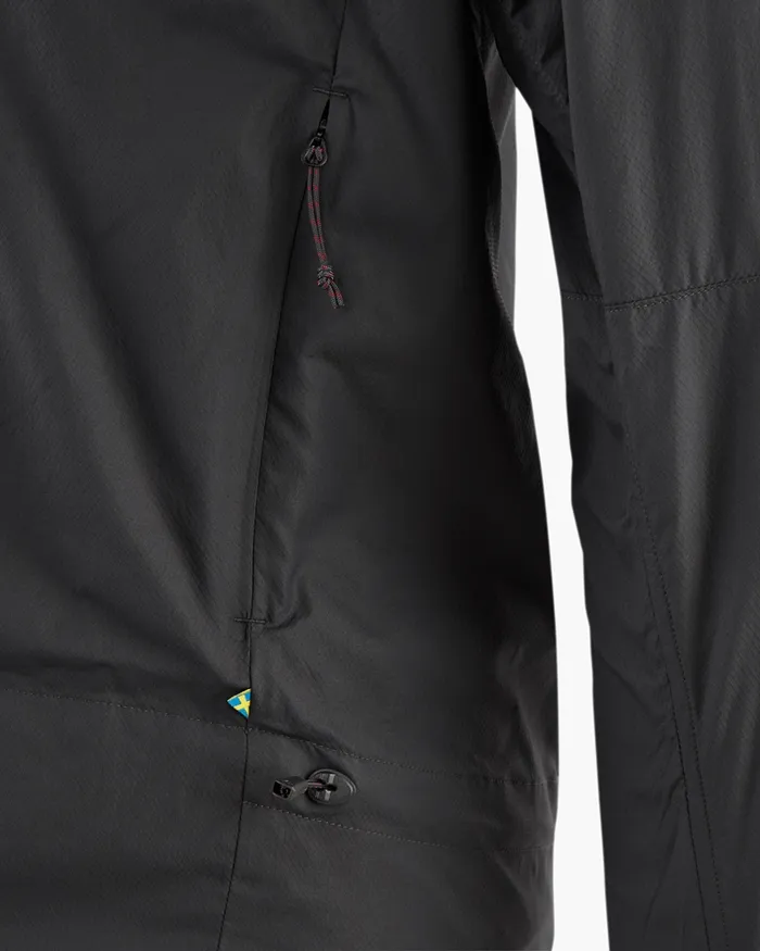 Nal Windbreaker Jacket Black Men Klttermusen Wind Resistant Jackets