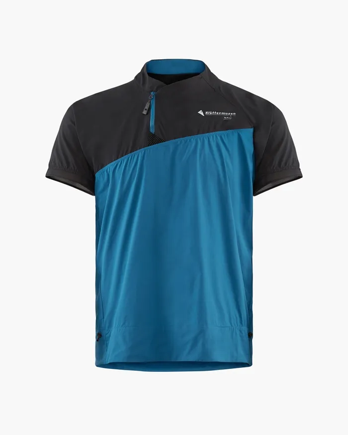 Nal Windbreaker Tee Blue Sapphireraven Men Klttermusen TShirts