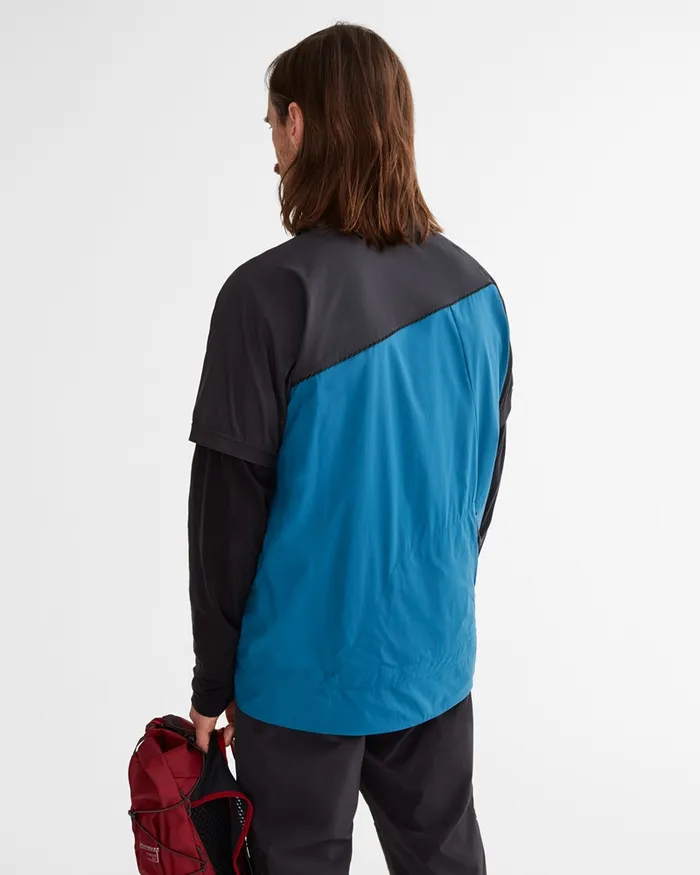 Nal Windbreaker Tee Blue Sapphireraven Men Klttermusen TShirts