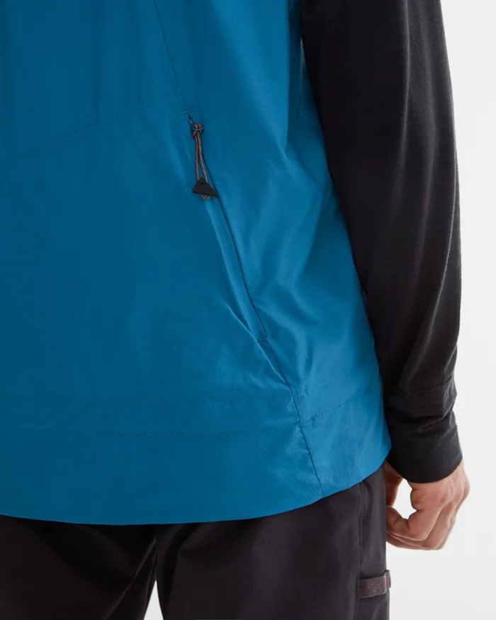 Nal Windbreaker Tee Blue Sapphireraven Men Klttermusen TShirts