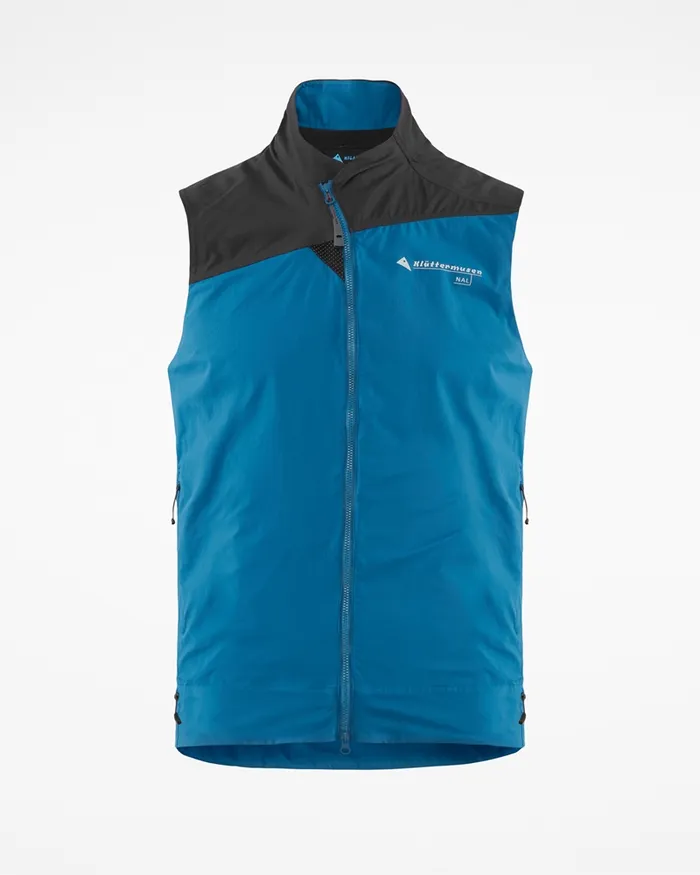 Nal Windbreaker Vest Blue Sapphireraven Men Klttermusen Vests