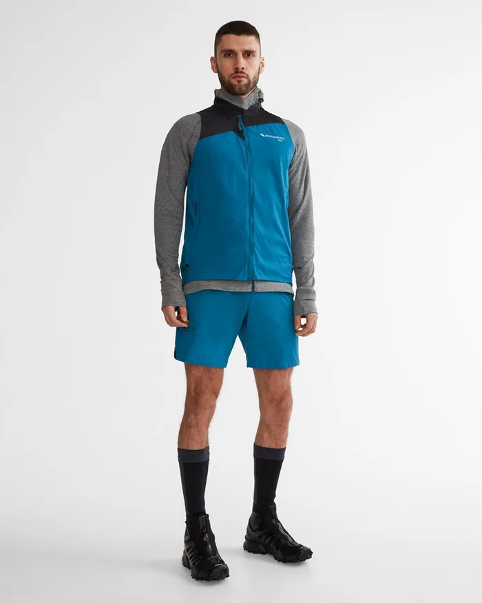 Nal Windbreaker Vest Blue Sapphireraven Men Klttermusen Vests