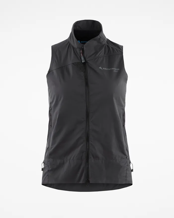 Nal Windbreaker Vest Raven Women Klttermusen Vests