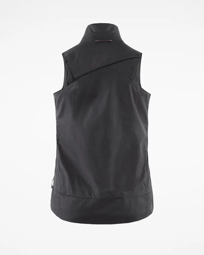 Nal Windbreaker Vest Raven Women Klttermusen Vests