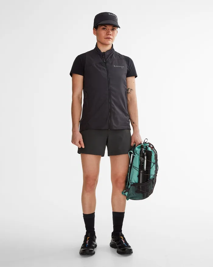 Nal Windbreaker Vest Raven Women Klttermusen Vests