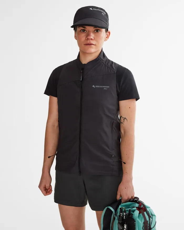 Nal Windbreaker Vest Raven Women Klttermusen Vests
