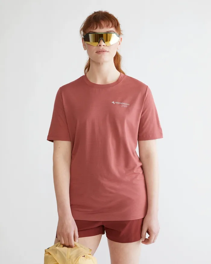 Narfi Short Sleeve Tee Cedar Green Women Klttermusen TShirts