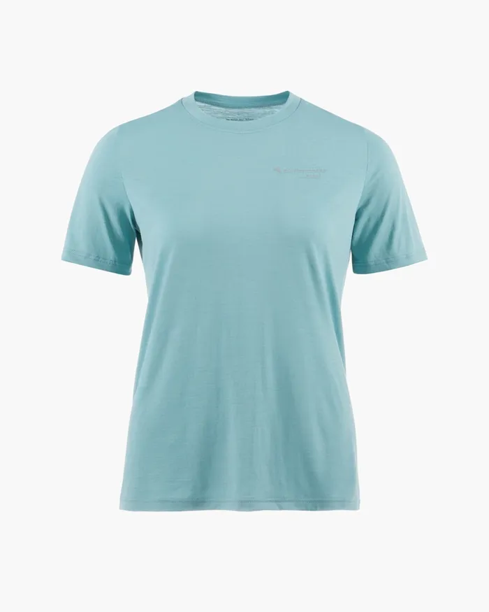 Narfi Short Sleeve Tee Mineral Blue Women Klttermusen TShirts