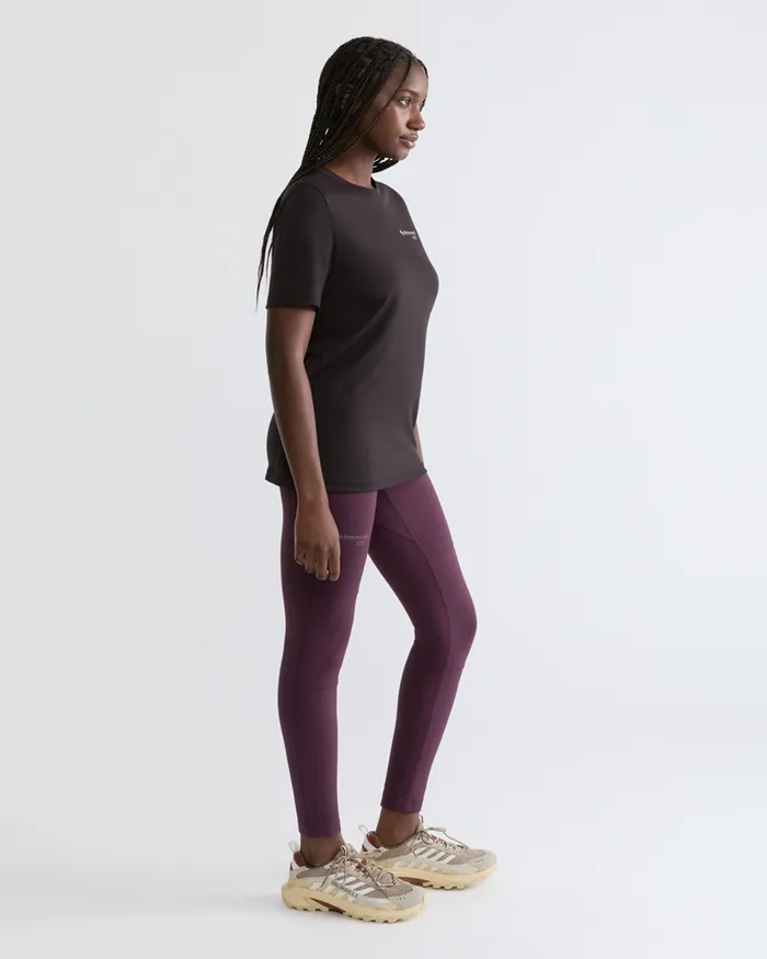 Narfi Short Sleeve Tee Raven Women Klttermusen TShirts