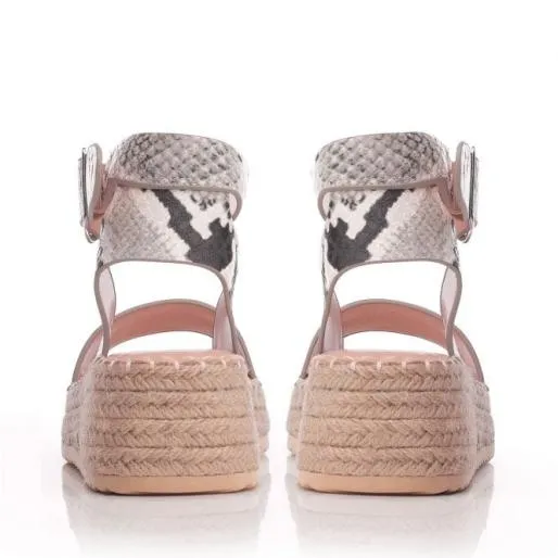 Nasha Black 8211 Mono Snake Snake Print Women Moda In Pelle Wedge Sandals Nasha Black 8211 Mono Snake Snake Print Women Moda In Pelle Wedge Sandals